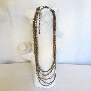PREMIER DESIGNS Multi Strand Metallic Bead Necklace